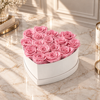 Corazón Rosa Premium 16 Rosas