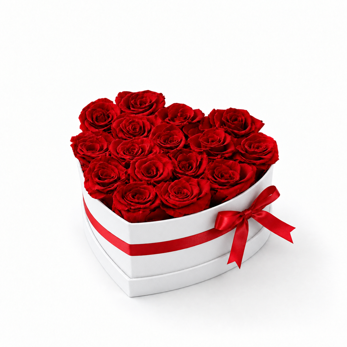 Corazón Rojo Premium 16 Rosas