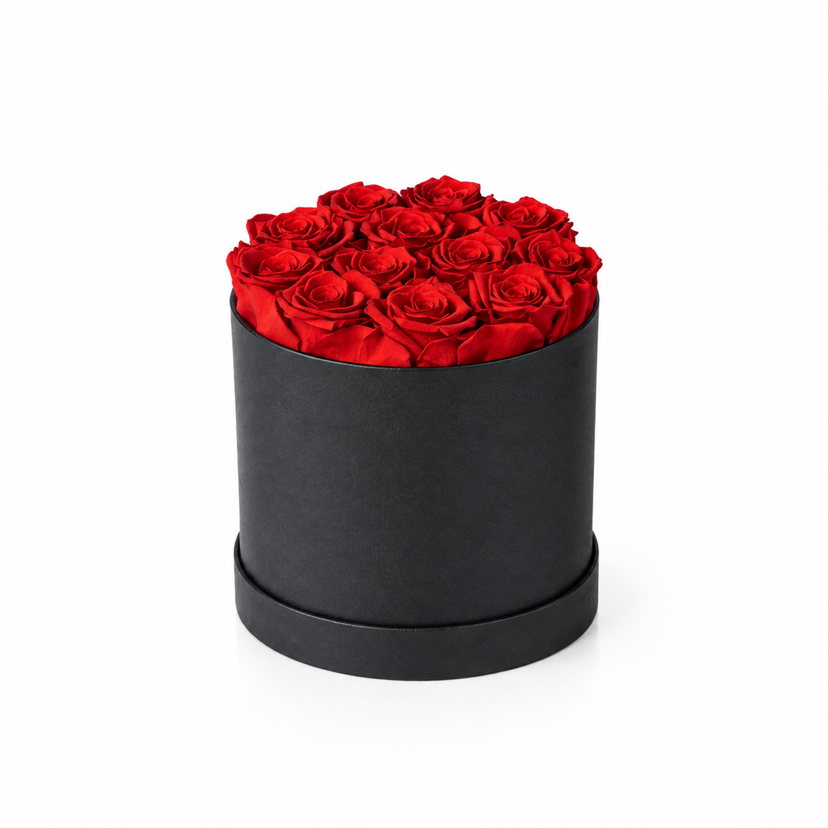 Caja Redonda Premium 12 Rosas