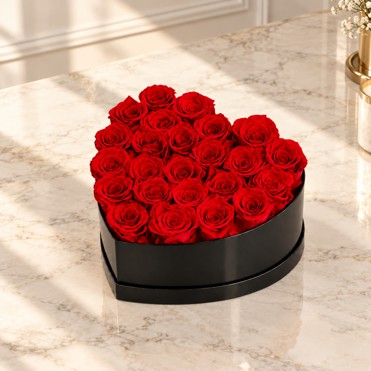 Corazón Rojo Premium 24/27 Rosas