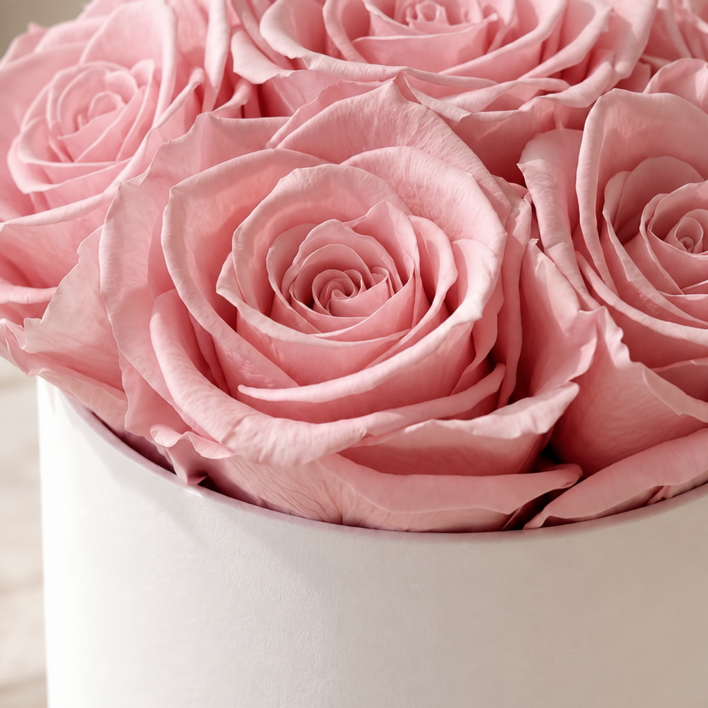 Caja Blanca Premium 7 Rosas