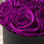 Corazón Morado Premium 24/27 Rosas
