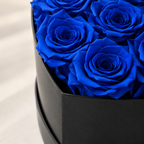 Corazón Azul Premium 16 Rosas