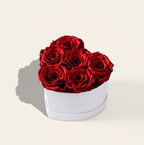 Corazón Rojo Premium 7 Rosas