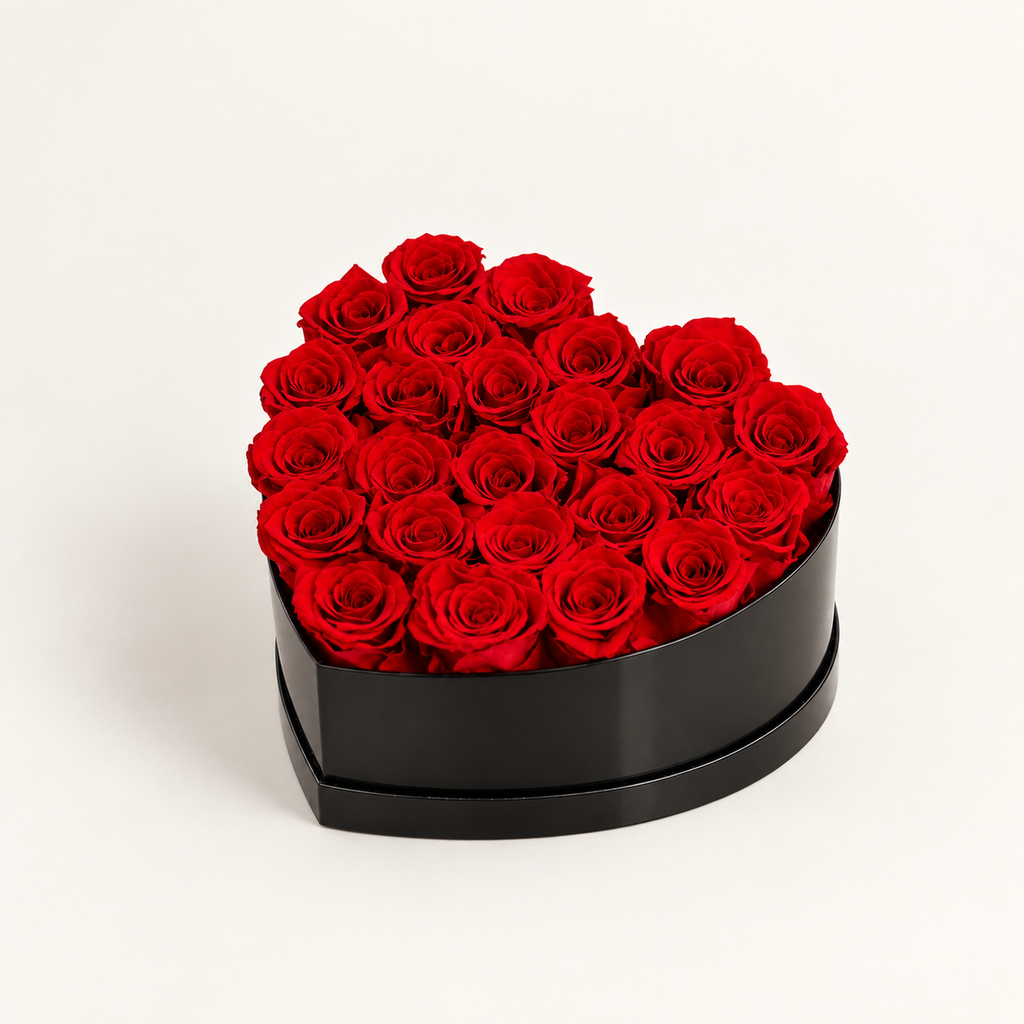 Corazón Rojo Premium 24/27 Rosas