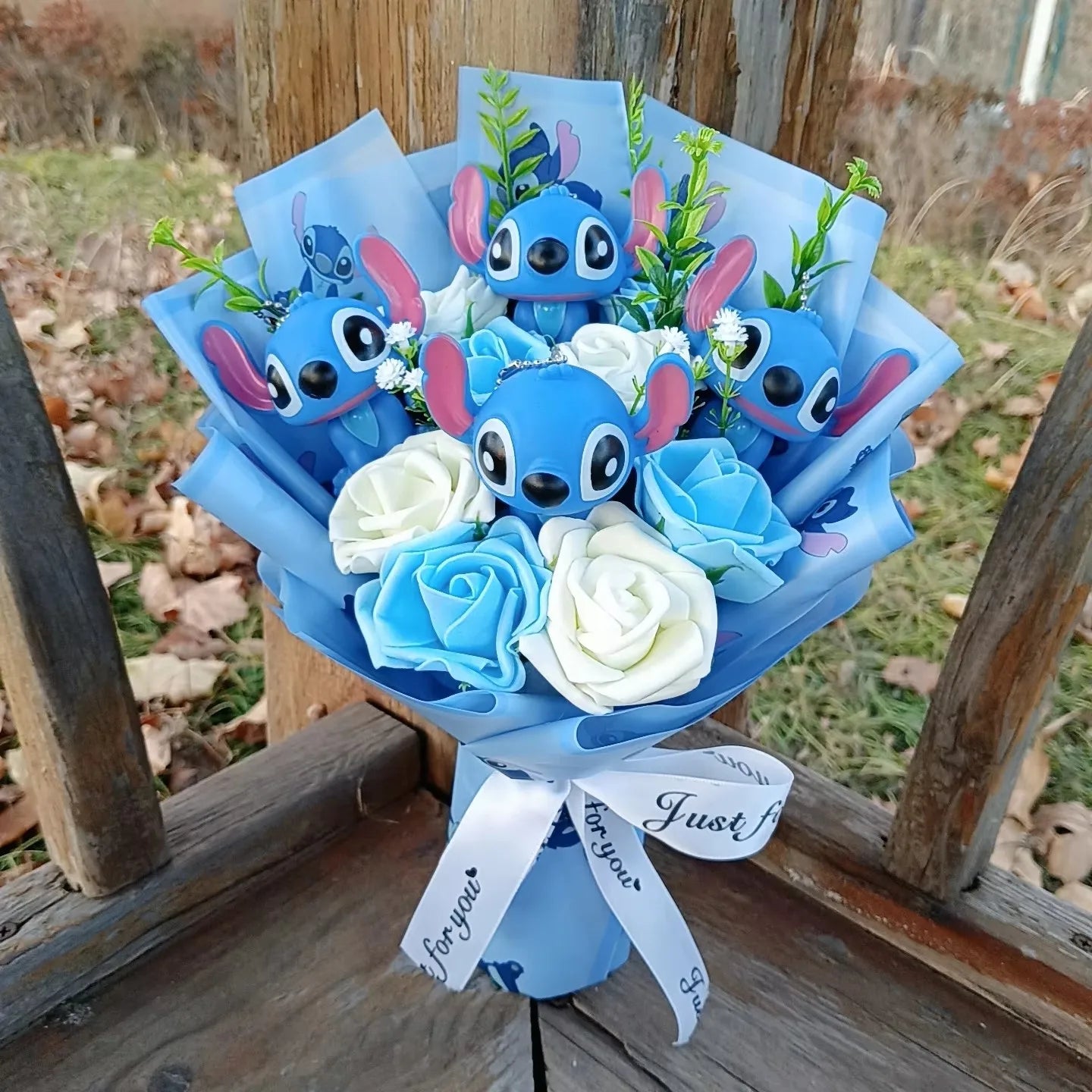 Anime Winnie the Pooh Pig Elephant Handmade Flower Bouquet Plush Doll Wedding Graduation Valentine Christmas Birthday Gifts